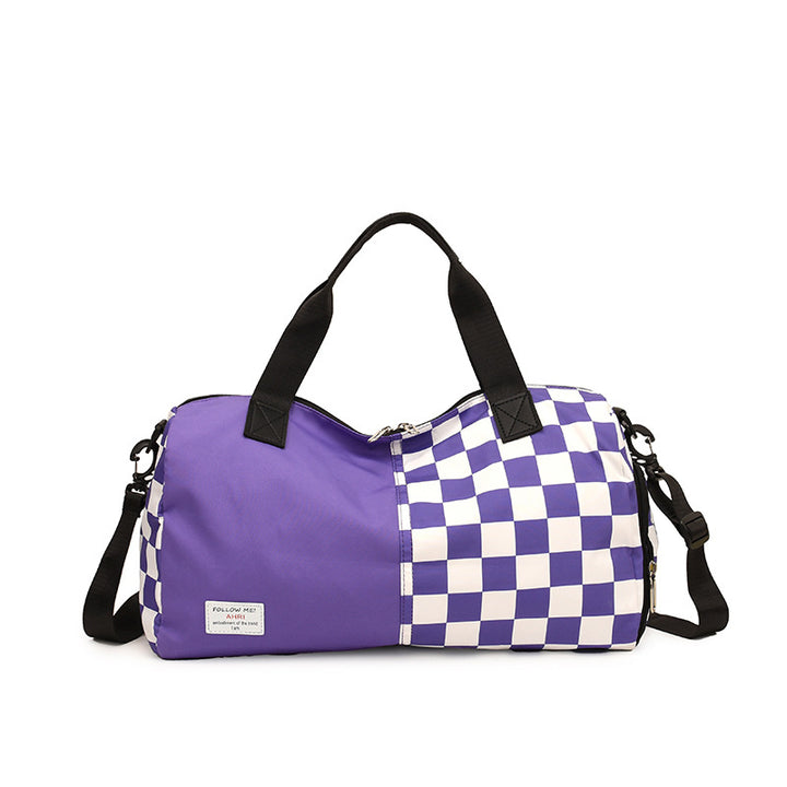 Karierter Muster langlebige Reise-Duffel