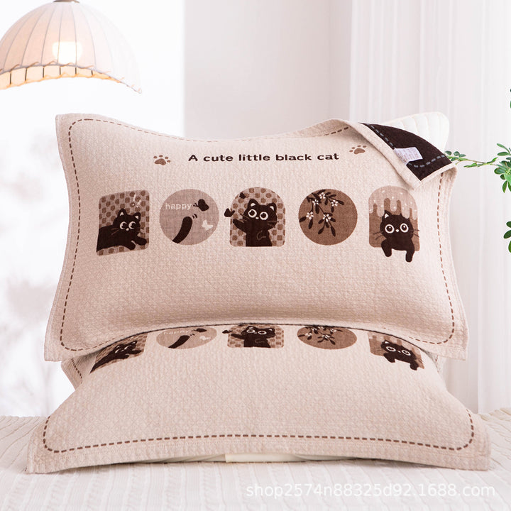 Damen Kissenbezug mit filigranem Blumenmotiv Karnz