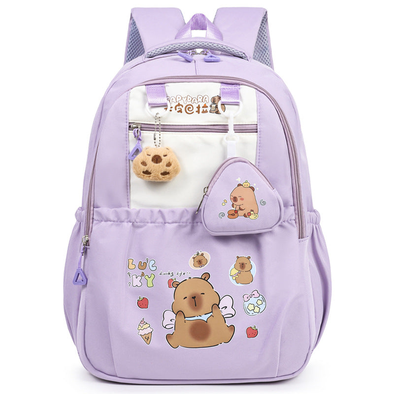 Verspielter Rucksack im Cartoon-Stil