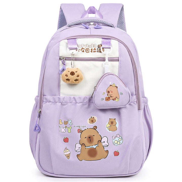 Verspielter Rucksack im Cartoon-Stil