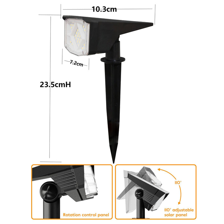 Solarbetriebene LED Erdspießleuchte