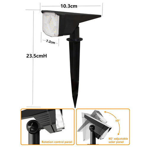 Solarbetriebene LED Erdspießleuchte