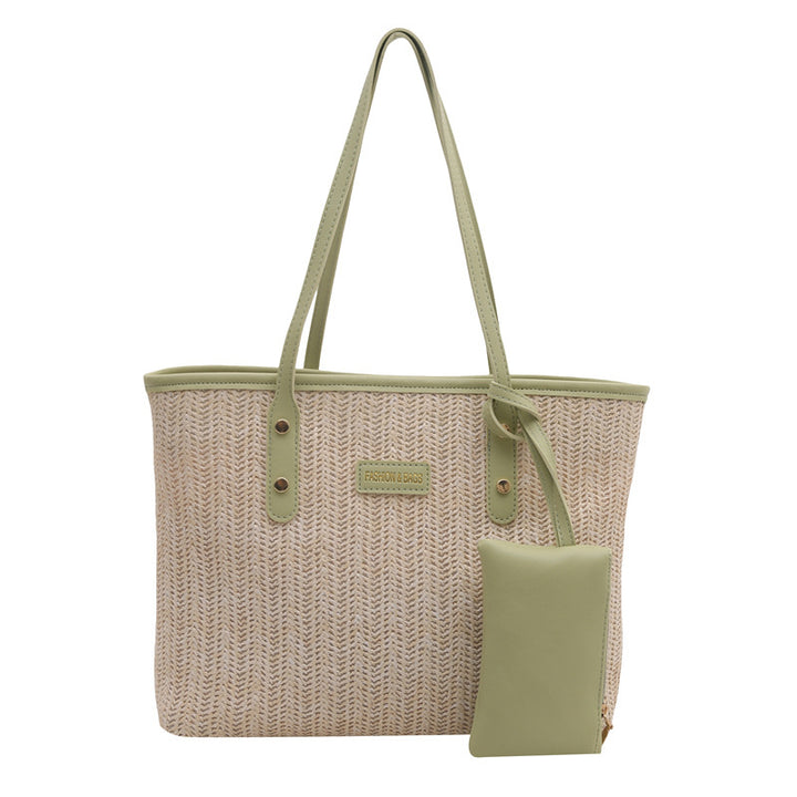Lässige Gewebte Strandtasche