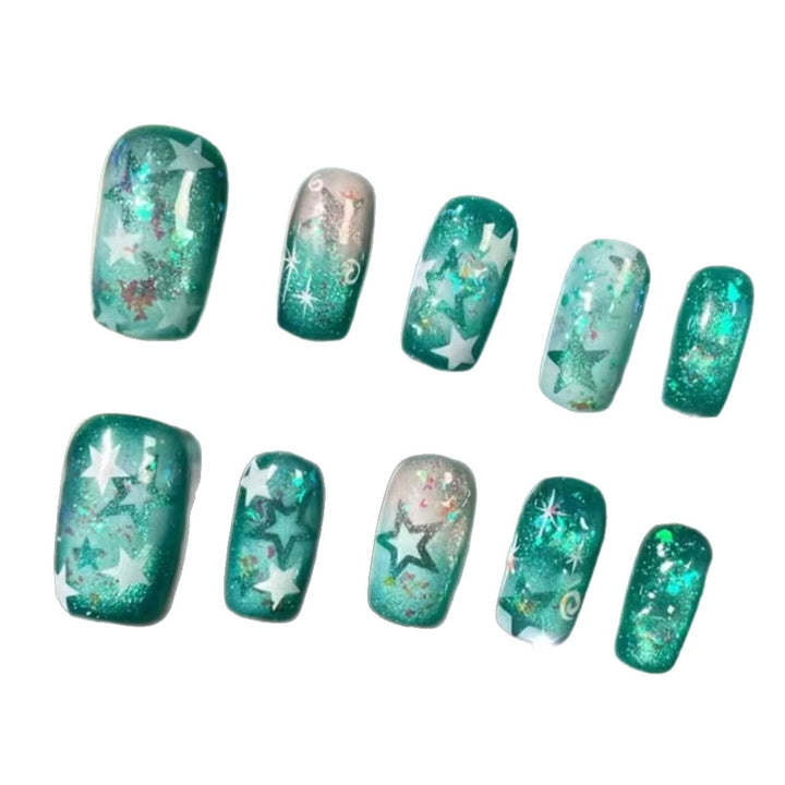 Glitter Star Press-On Nagelkunst Set Karnz