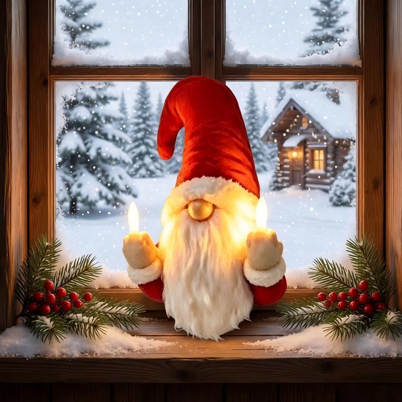 Humorvolle Weihnachtslicht-Figur Karnz