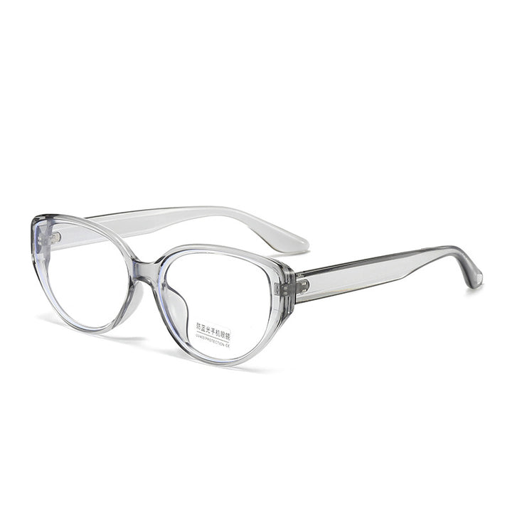 Damen Cat-Eye Brille mit transparentem Rahmen Karnz