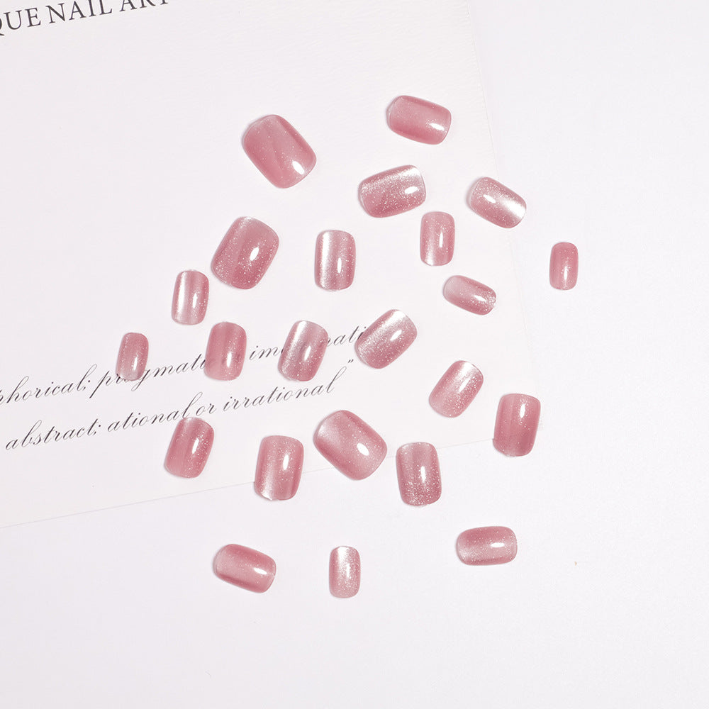 Schimmerndes Farbverlauf Press-On Nagelset Karnz