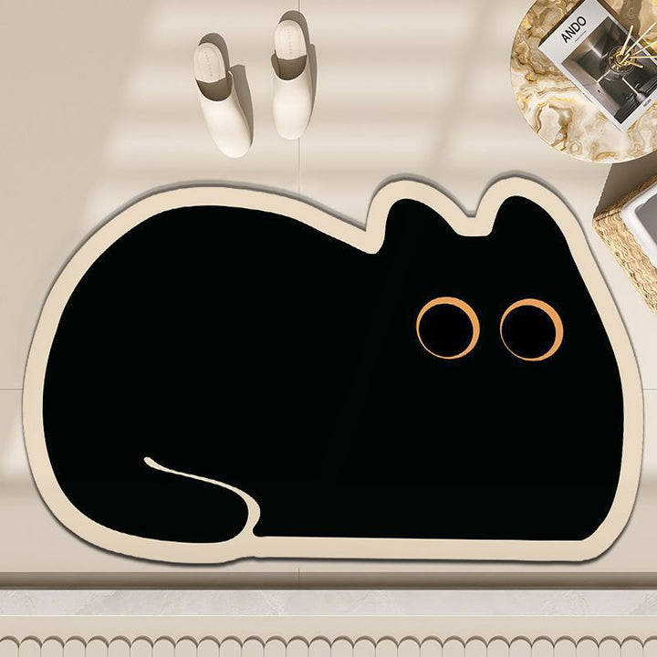 Verspielte katzenmotivierte Eingangsmatte