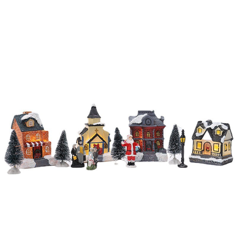 Weihnachtsdorf Dekorationsset Karnz