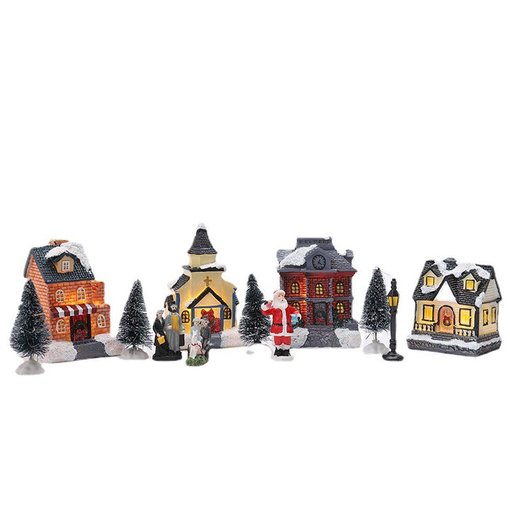 Weihnachtsdorf Dekorationsset Karnz
