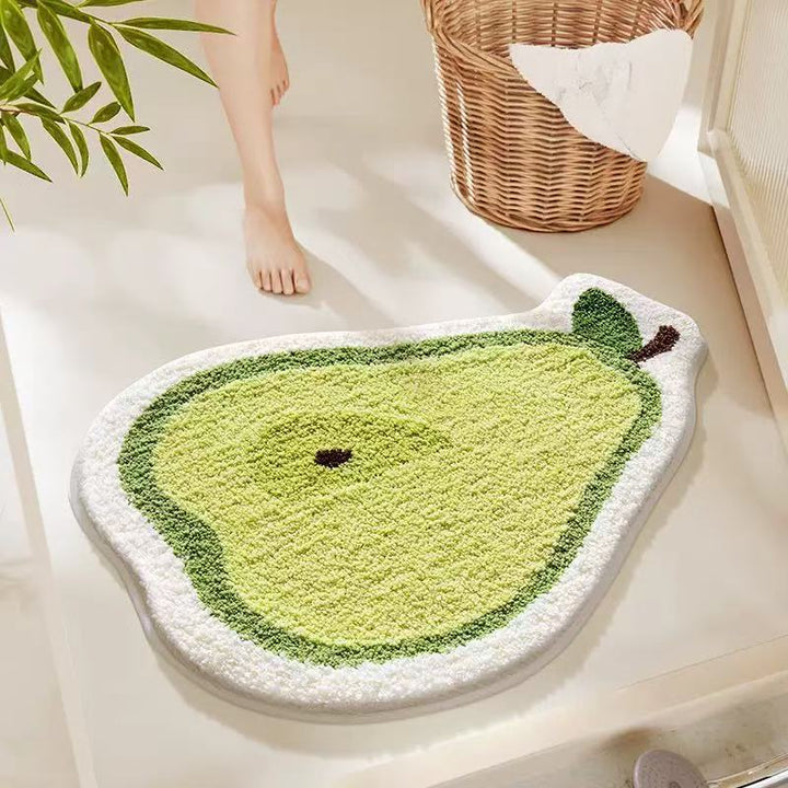 Avocado-förmige Indoor-Badezimmermatte für das Badezimmer
