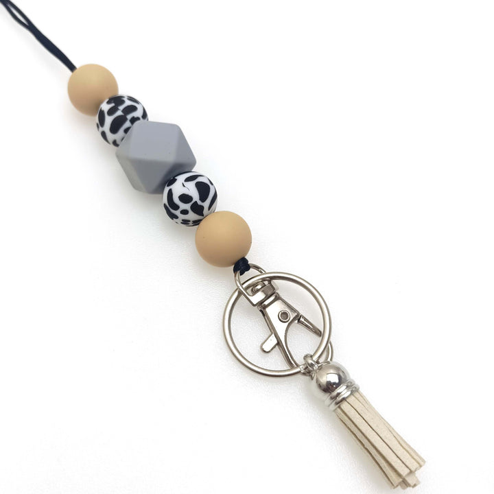 Farbenfrohe Perlen Schlüsselanhänger Halter Karnz