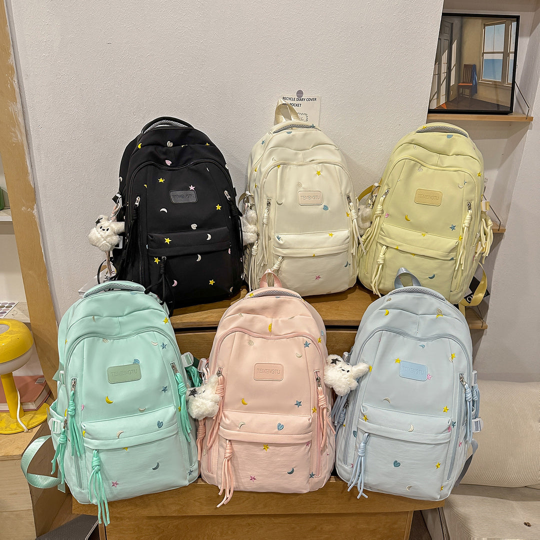 Stylischer Bestickter täglicher Rucksack Karnz