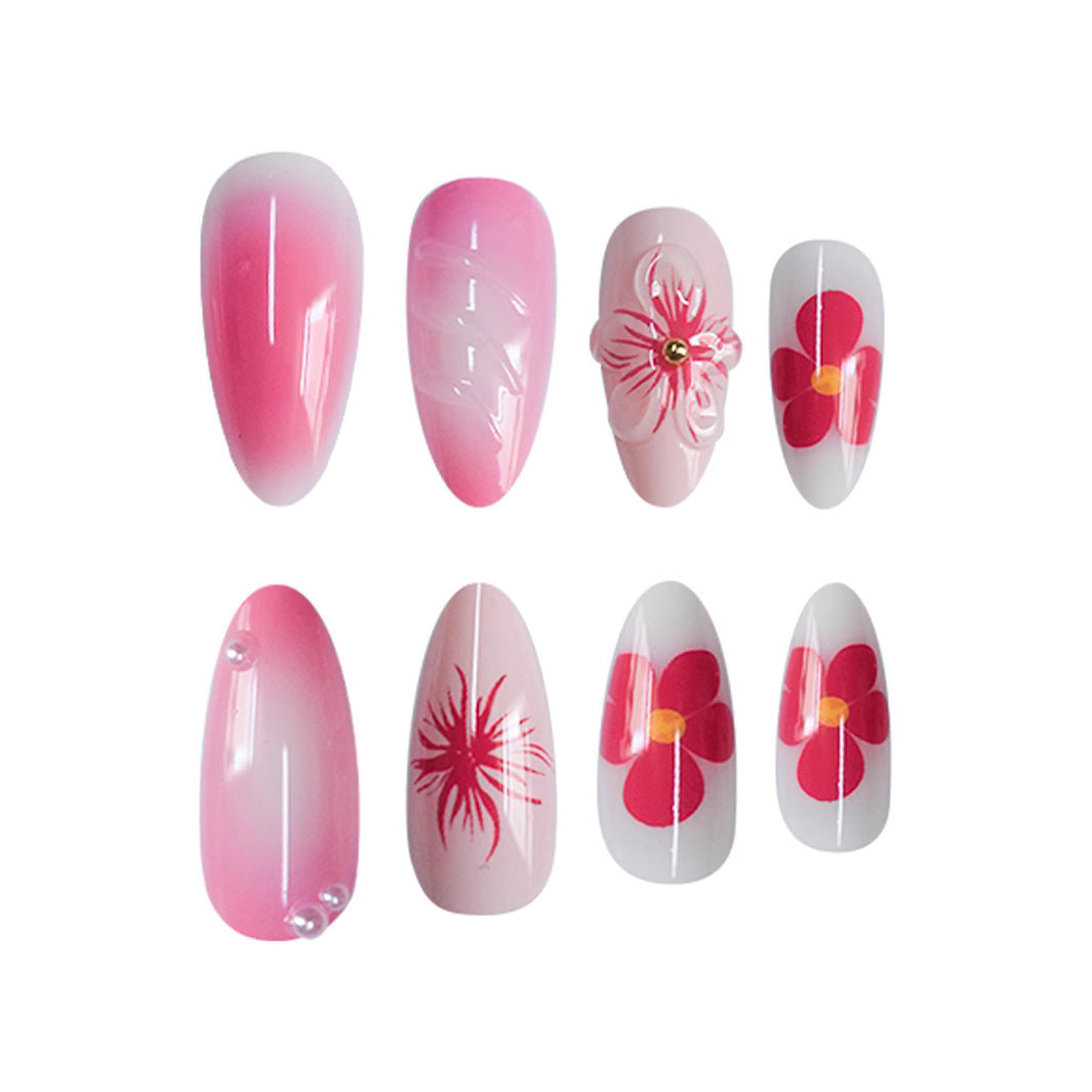 Blumenakzent-Nagelkunst Karnz