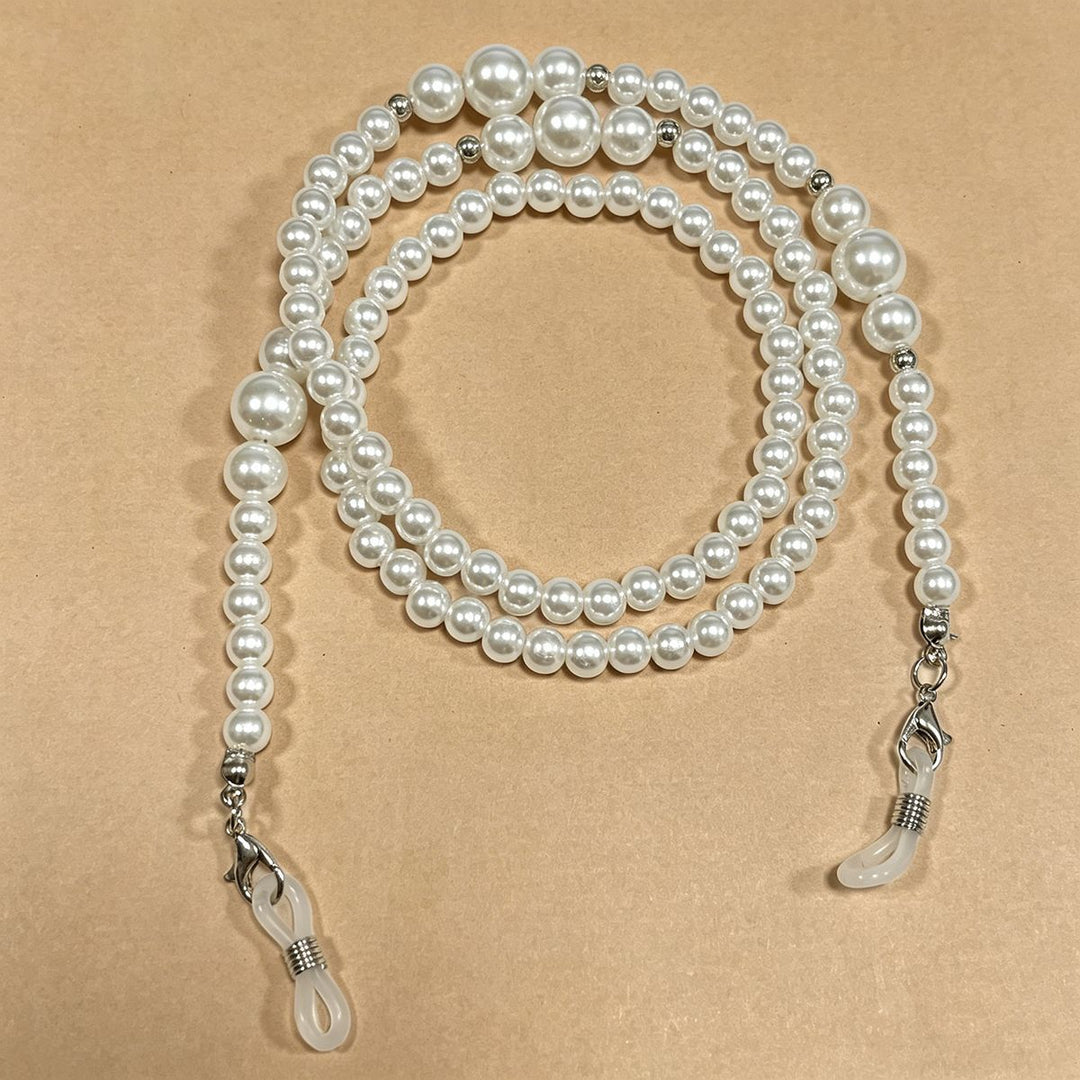 Elegante Perl Brillen Kette Karnz