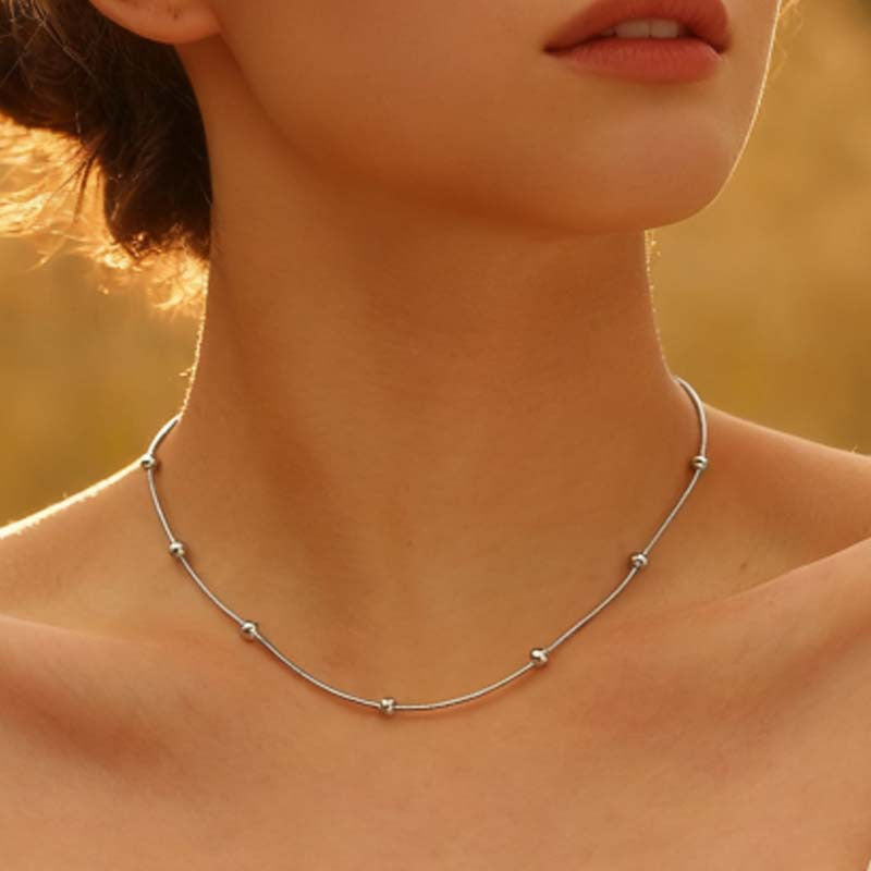 Minimalistisches Silber Charm-Armband Karnz