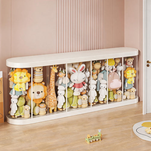 LED-beleuchteter transparenter Plüschspielzeug-Vitrine-Zylinder
