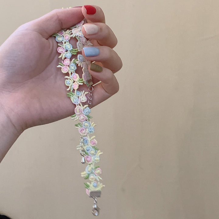 Florale Choker Halskette Karnz