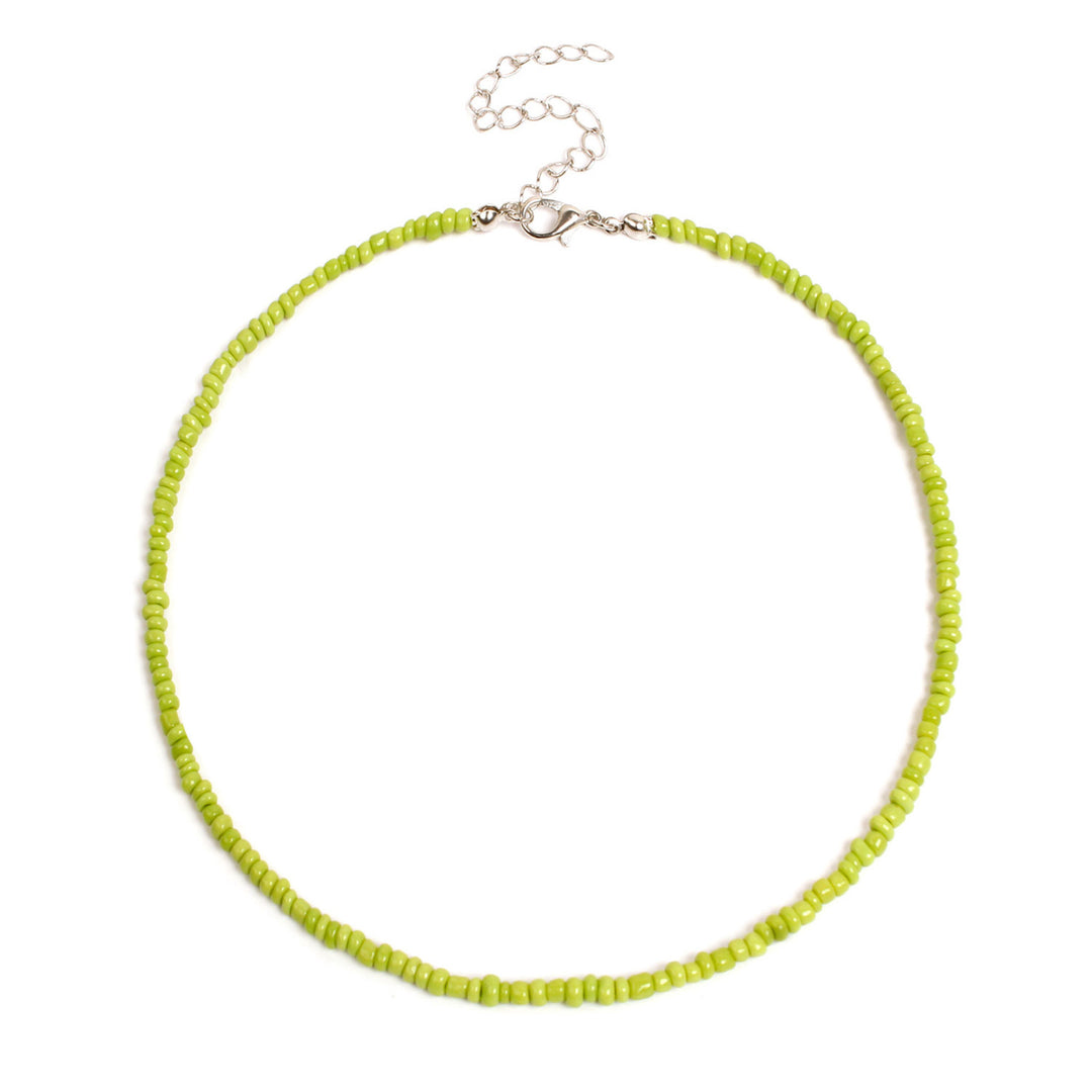 Buntes Perlen-Choker-Halsband Karnz