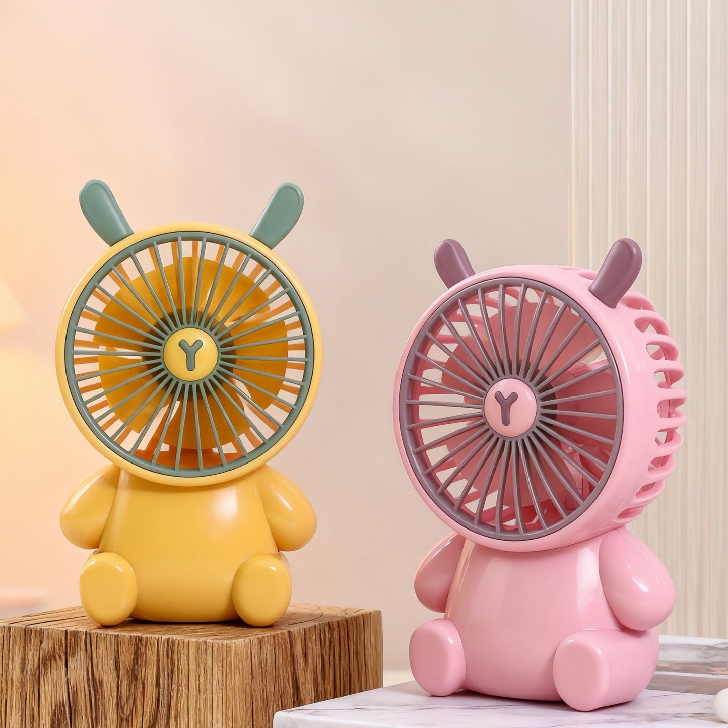 Damen Süßer Handventilator im Tierdesign Karnz