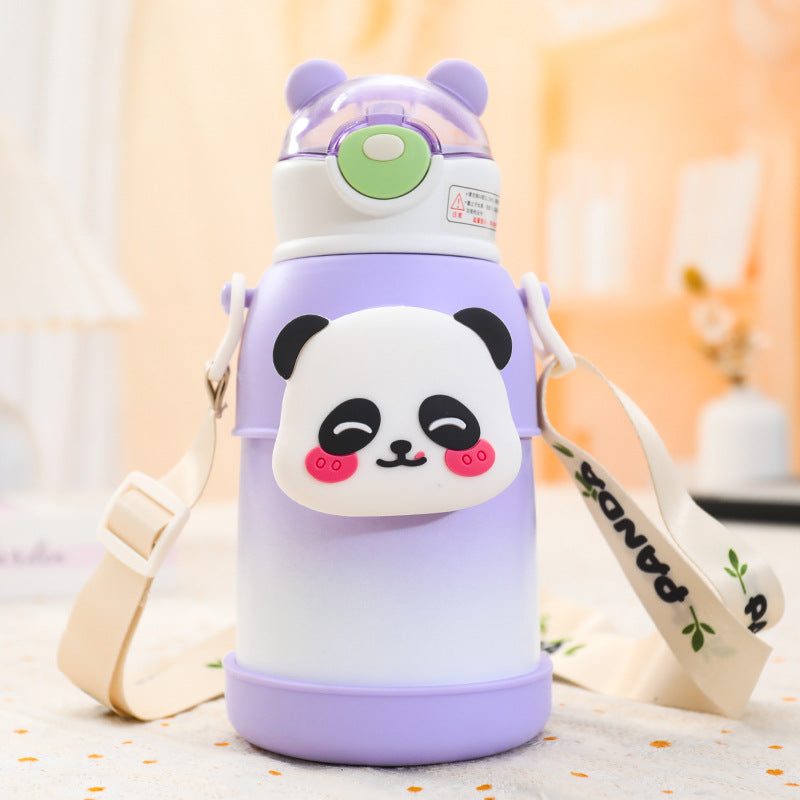 Damen Isolierte Trinkflasche mit buntem Hasenmotiv Karnz