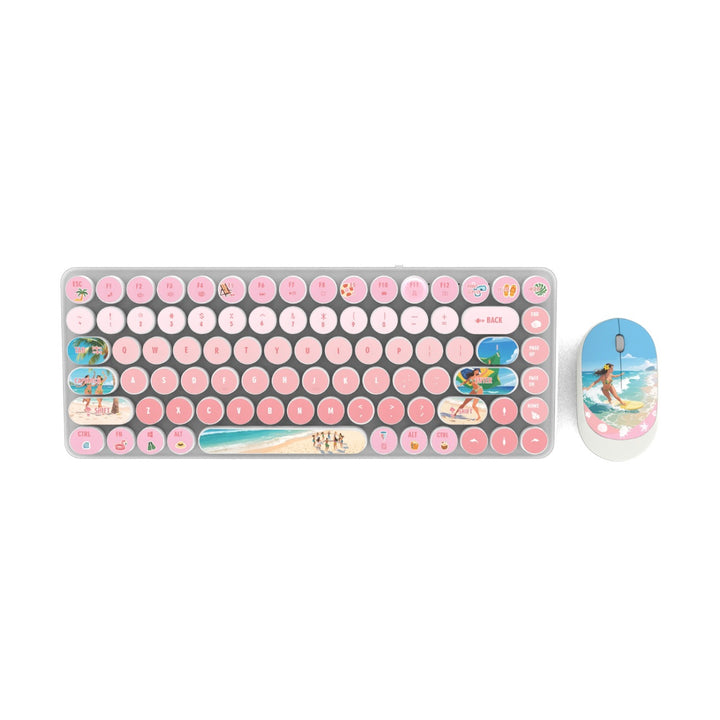 Retro Design Tastatur und Maus Set Karnz