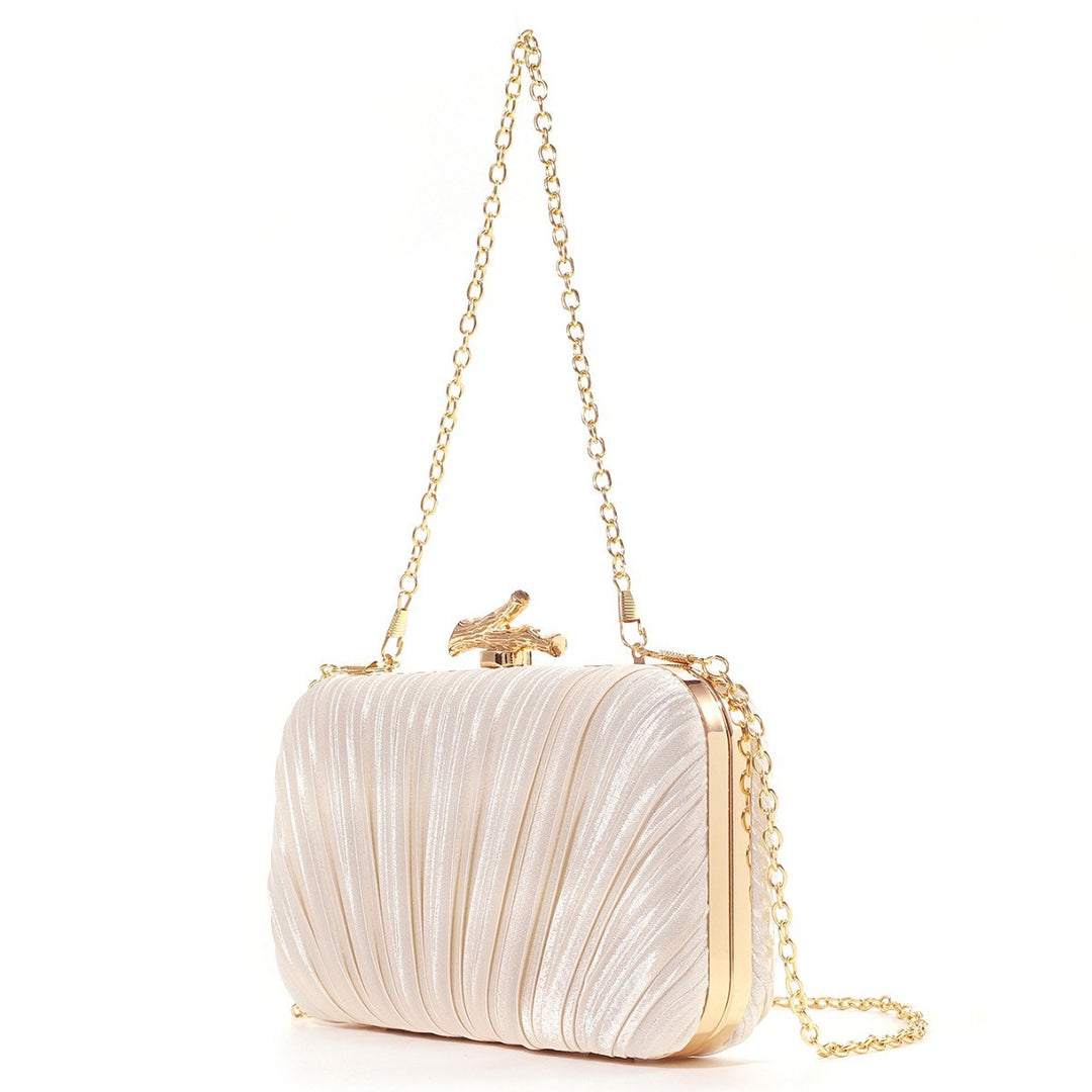 Faltbare Metallic Abend-Clutch
