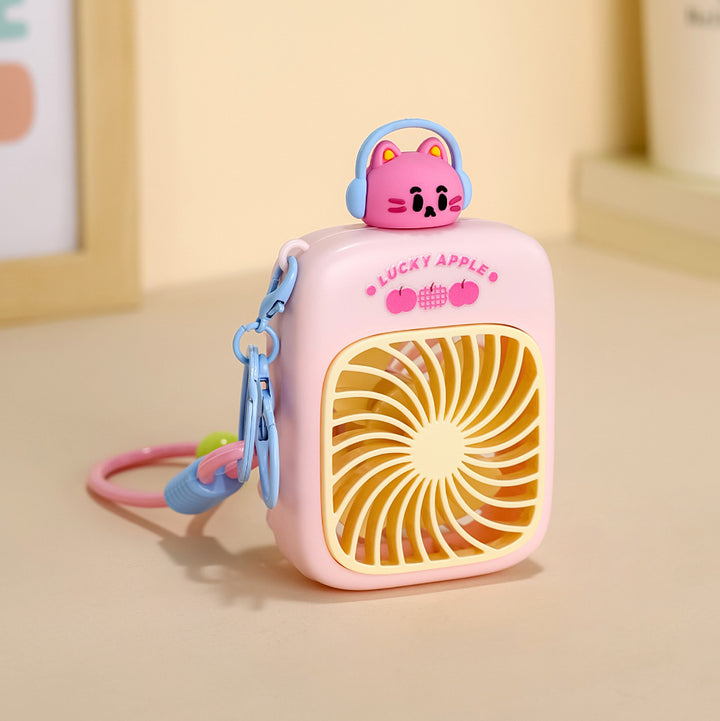 Damen kreativer tragbarer Mini-Ventilator mit Katzenmotiv Karnz