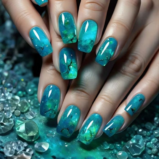 Künstlerische Gel-Nagelverlängerungen Karnz