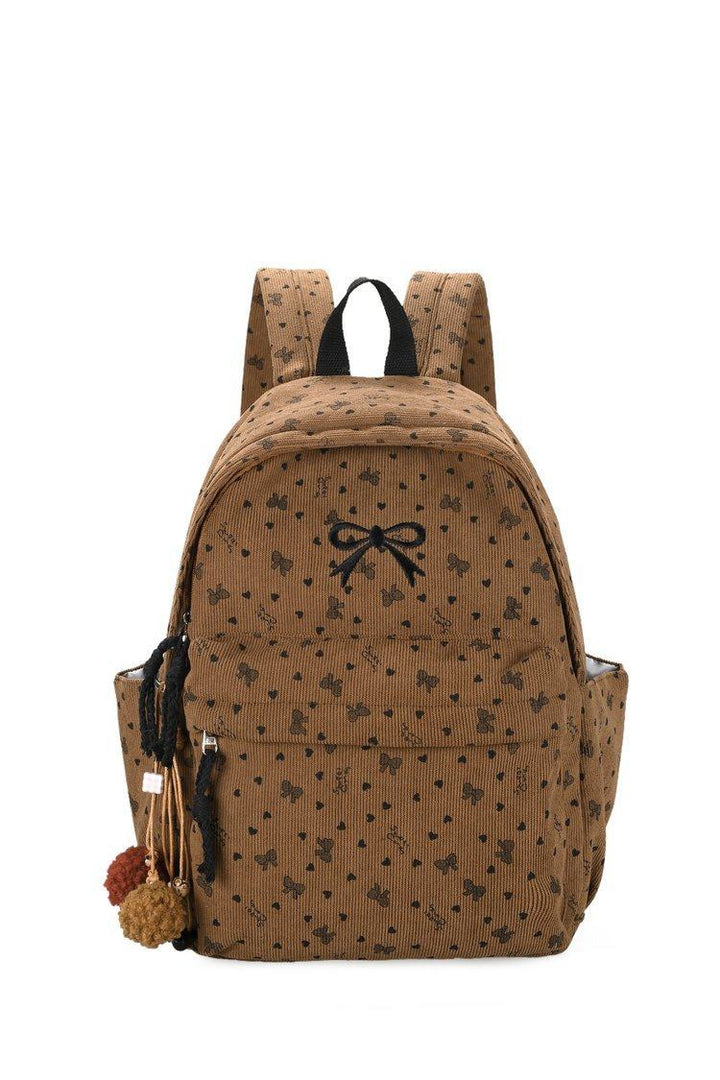 Verspielt gemusterter Rucksack