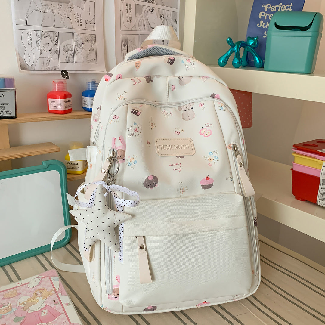Verspielt Illustrierter Rucksack Karnz 1791205930