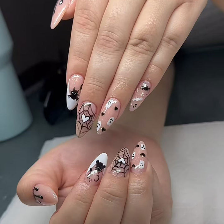 Künstlerisches Langes Stiletto Press-On Nagelset