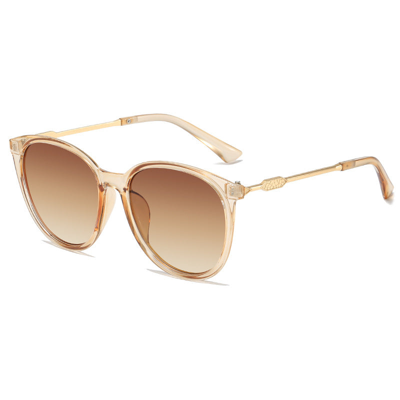 Damen Modische Cat-Eye Sonnenbrille mit verspiegelten Gläsern Karnz