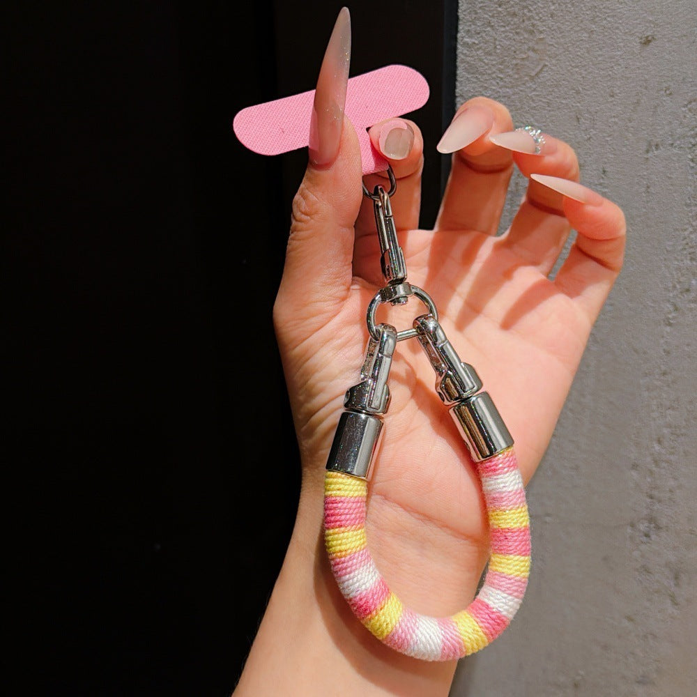 Bunter Texturierter Schlüsselanhänger Halter Karnz