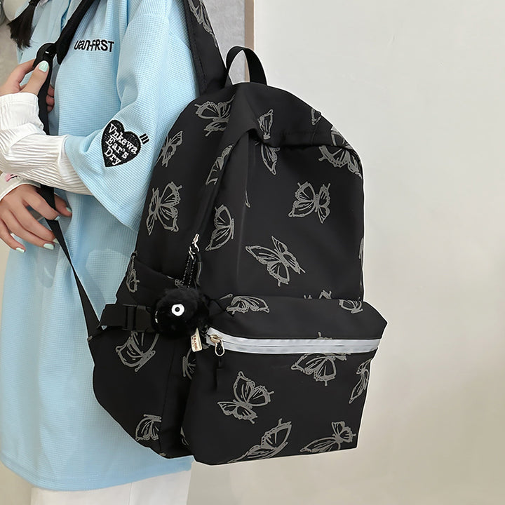 Stylischer Schmetterlingsdruck Rucksack Karnz