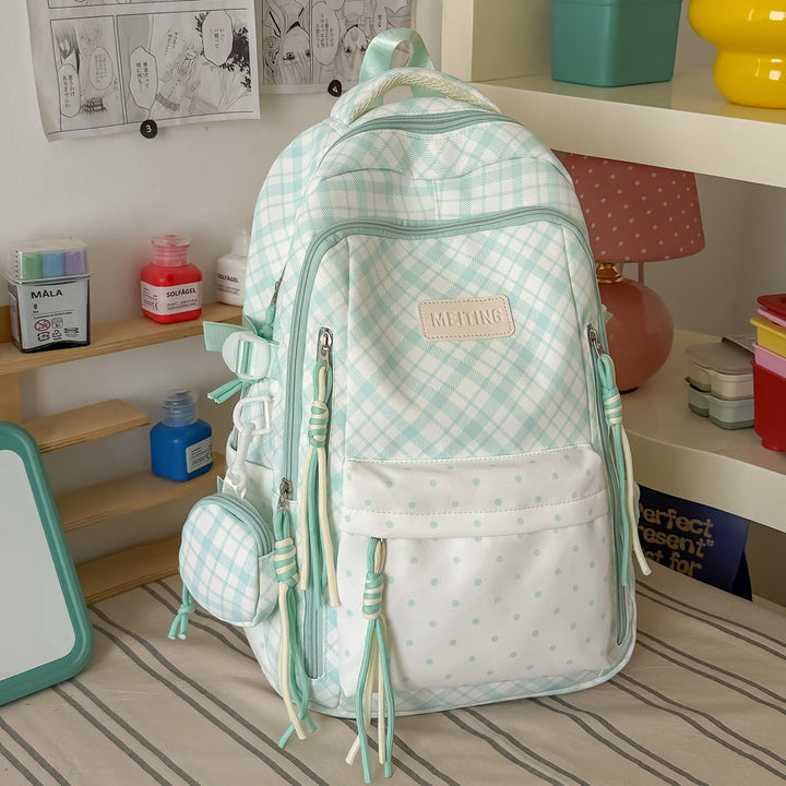 Stylische Karomuster-Rucksack Karnz