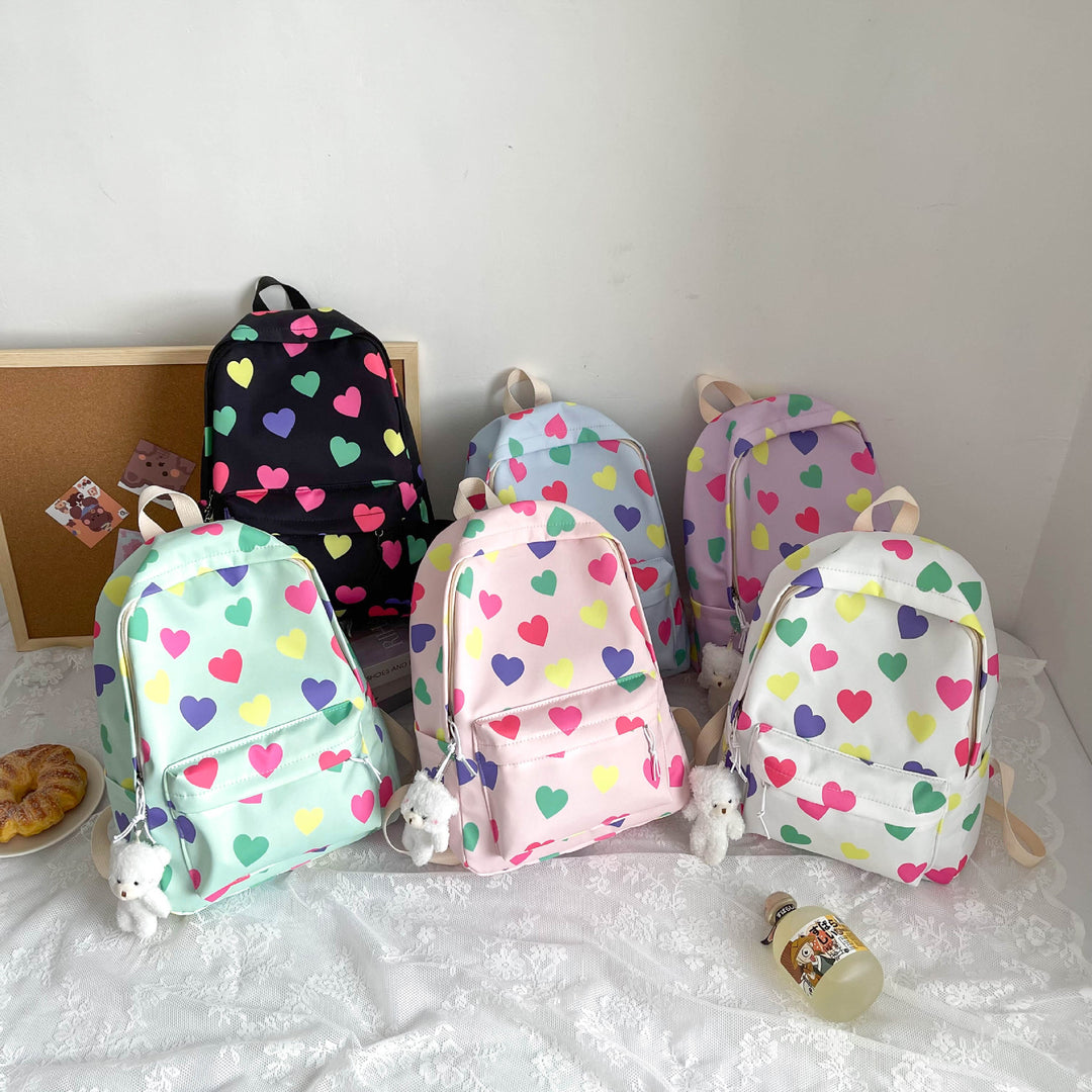 Herzgemusterter Freizeitrucksack Karnz