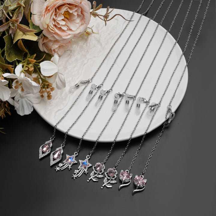 Floral Charm Brillen Kette Karnz