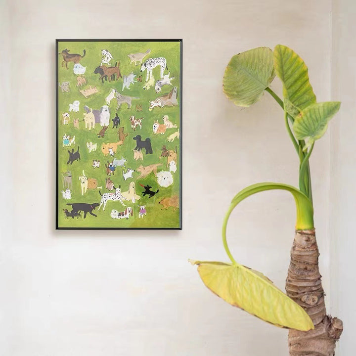 Verspielte Haustiere Kunstdruck