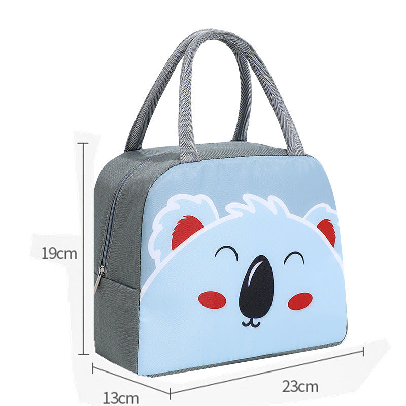 Niedliche Kuh-Themen isolierte Lunch Tasche