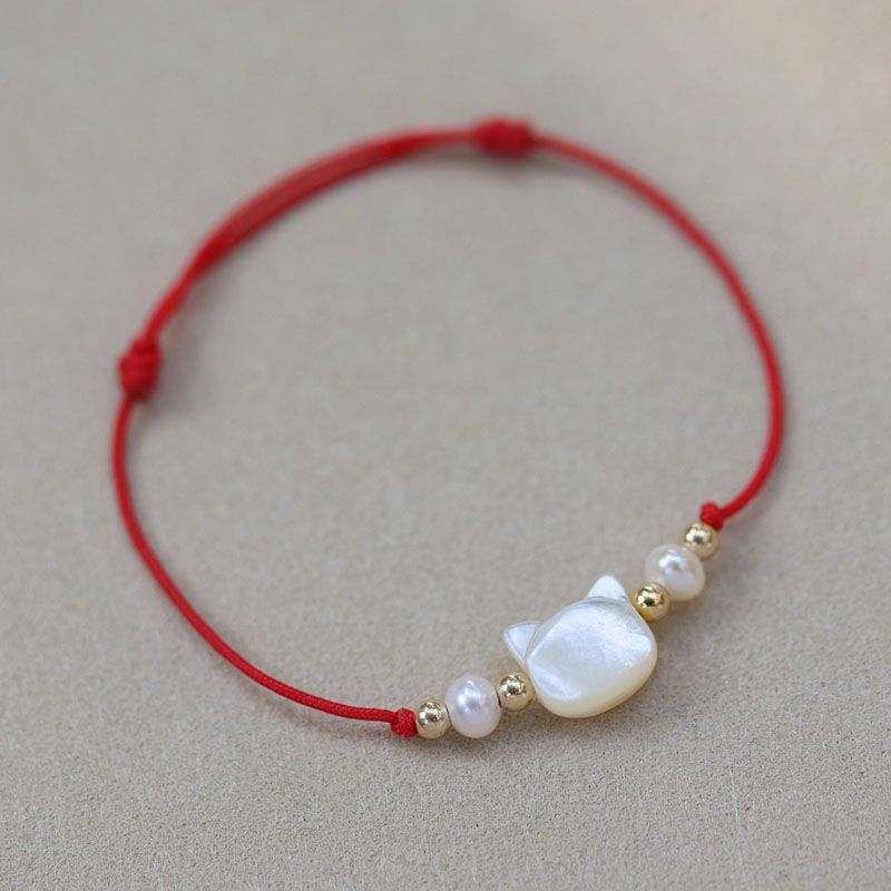 Verstellbares Katzen-Themen Charm-Armband Karnz