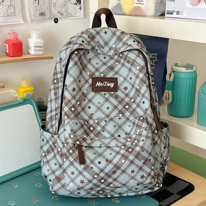 Karo-Muster Freizeit-Rucksack Karnz