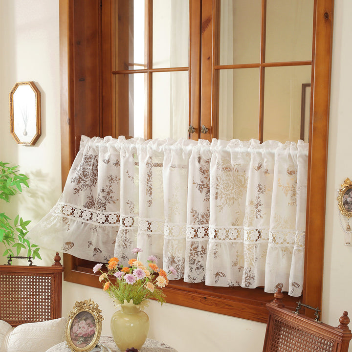 Spitzen-Overlay-Fenster-Vorhang