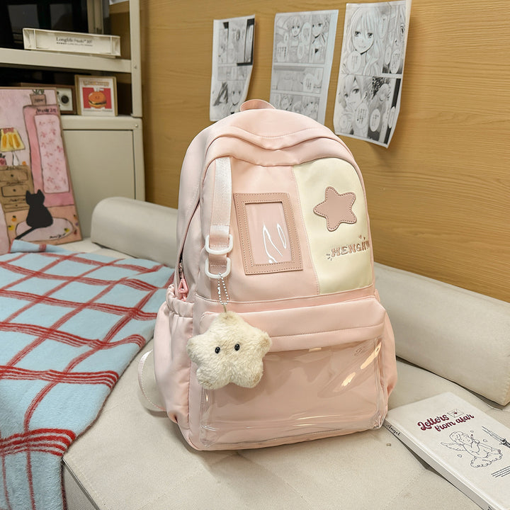 Gemütlicher Plüsch-Rucksack mit Sternenverzierung Karnz
