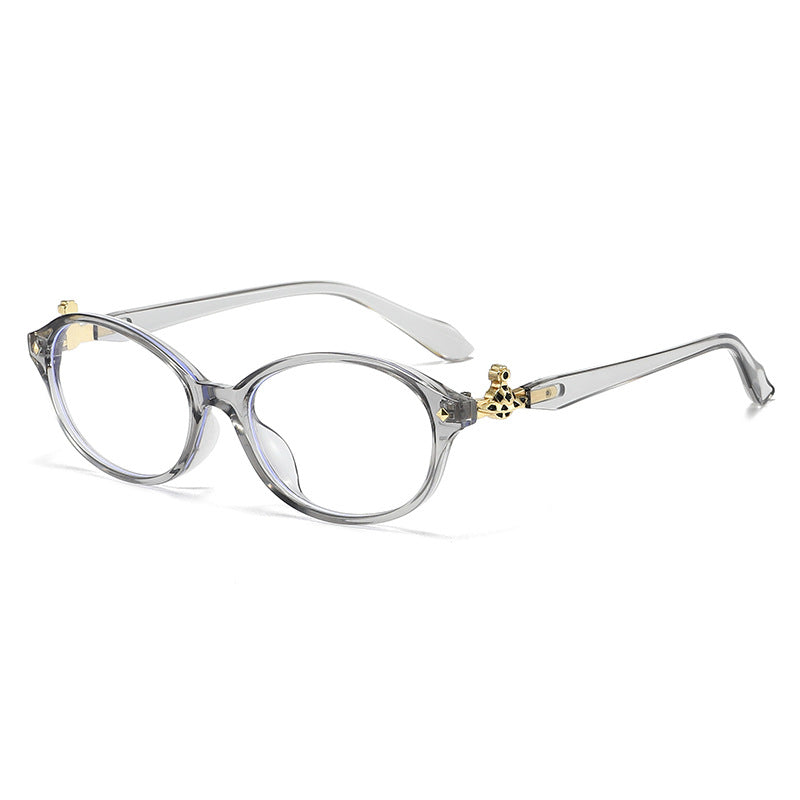 Damen modische optische Brille im eleganten Ova-Design mit goldenen Akzenten Karnz