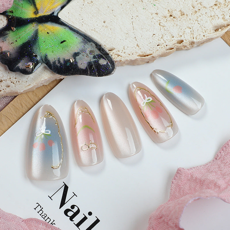 Dekoratives florales Press-On-Nageldesign