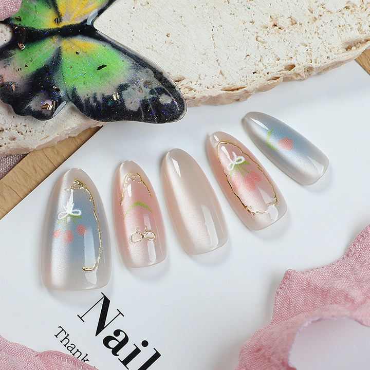 Dekoratives florales Press-On-Nageldesign