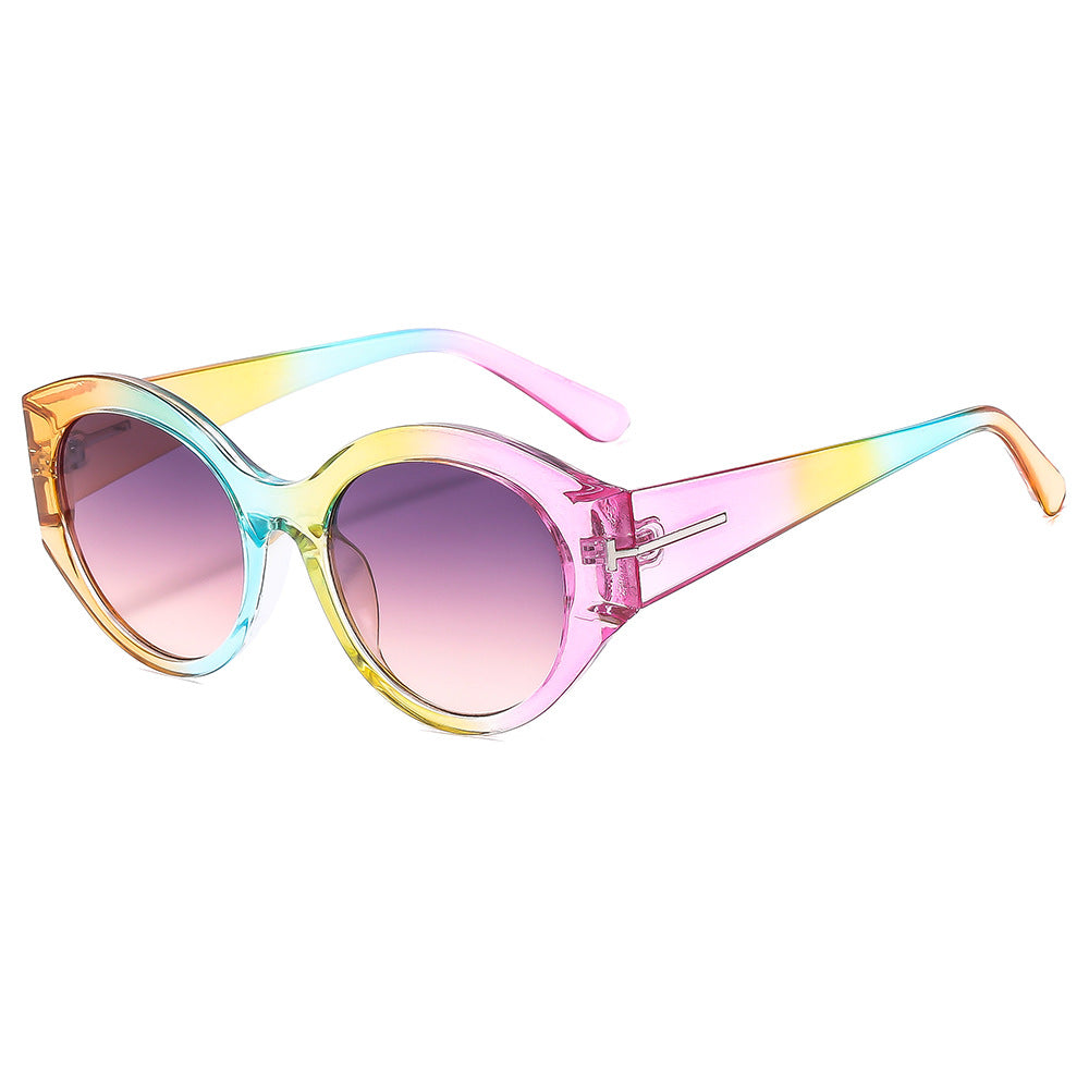 Damen Cat-Eye Sonnenbrille mit extravagantem Rahmen und UV-Schutz Karnz