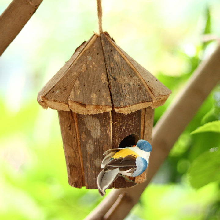 Dekorative Oden Vogelhaus Karnz