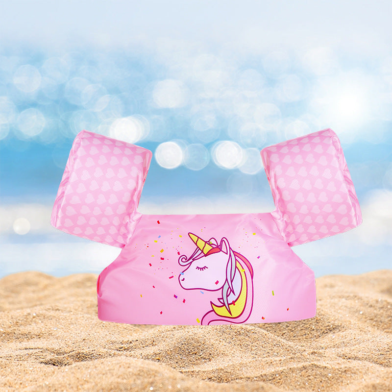 Damen Aufblasbare Schwimmhilfe mit farbigem Flamingo-Design Karnz